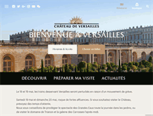 Tablet Screenshot of chateauversailles.fr